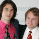 Joseph Gordon-Levitt and Rian Johnson in 2005, just a couple of nice boys